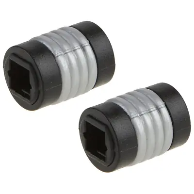 Optical Toslink Female To Female Extension Cable Coupler Adapter Black (2 Pack) • $5