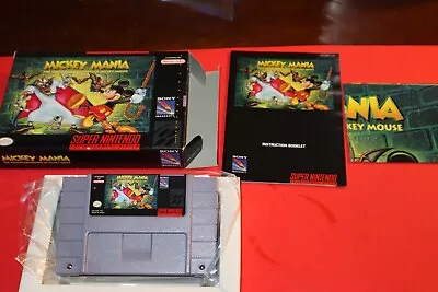 Mickey Mania: The Timeless Adventures Of Mickey Mouse For Snes Complete! • $59.95