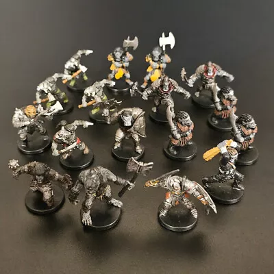 CLEARANCE: D&D Lot Of 17 Orc Miniatures - Dungeons And Dragons - Orc Army Horde • $26