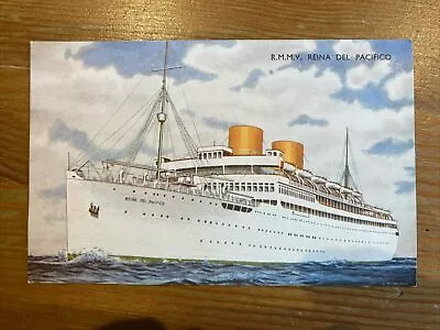 Merchant Navy Postcard Pacific Steam Navigation Company Reina Del Pacifico 578 • £1.99