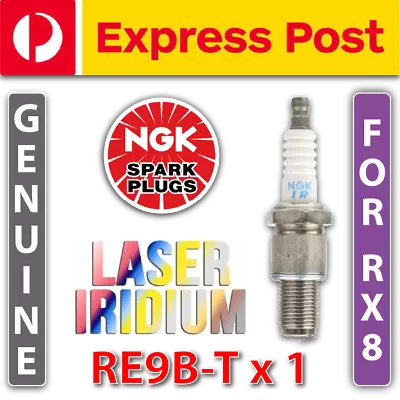 1 X Laser Iridium RE9B-T Trailing Plug For 1.3L 13B-MSP Wankel Rotary Incl. FE • $51