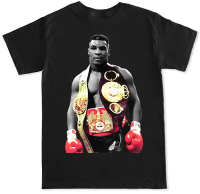 Mike Tyson Boxing Men T-shirt Black Cotton Tee All Sizes S To 5XL JJ3423 • $23.74