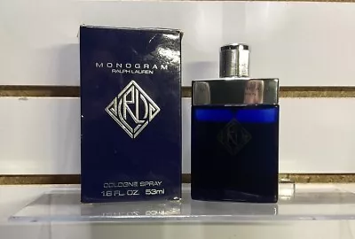 Vintage MONOGRAM By Ralph Lauren Cologne 1.8oz Rare 90% Full • $149.43