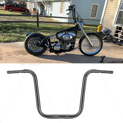 Gangster 1-1/4” Rise 16  Ape Bar Handlebar For Harley Softail Fat Boy Low Rider • $78.99