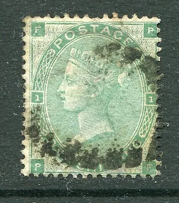 £14.95 • Buy GB 1862 Queen Victoria 1/- Green - PF - Plate 1 - Emblems SG90 Used - EA273