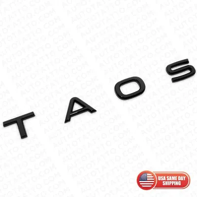 $19.99 • Buy 21-24 VW TAOS Rear Liftgate Hatch Lid Letter Nmaeplate Badge Emblem Black