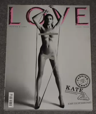 LOVE Magazine - #3 Kate Moss Cover (Feb 2010) - In Unread Near Mint Condition • £5.50