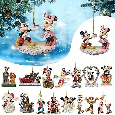 Christmas Tree 2D Disney Acrylic Ornaments Xmas Pendants Hanging Kids Gift Decor • $8.79