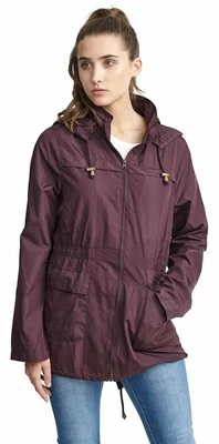 £12.99 • Buy Women's Lightweight Waterproof Raincoat Breathable Windbreaker Polyester Jacket