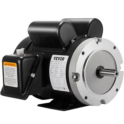 VEVOR 1.5 HP Single Phase Farm Duty Electric Motor 56C Frame 1750 RPM TEFC • $149.99