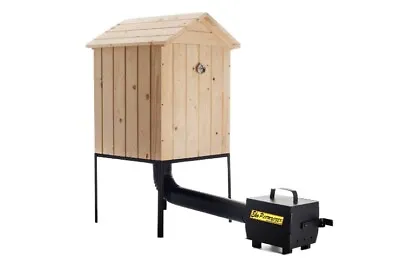 WOODEN SMOKER SMOKEHOUSE - Garden BBQ - Handmade - Fish + Meat + Cheese • £229.99