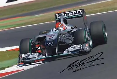 Michael Schumacher F1 MERCEDES Autograph IP Signed Photo • $319.05