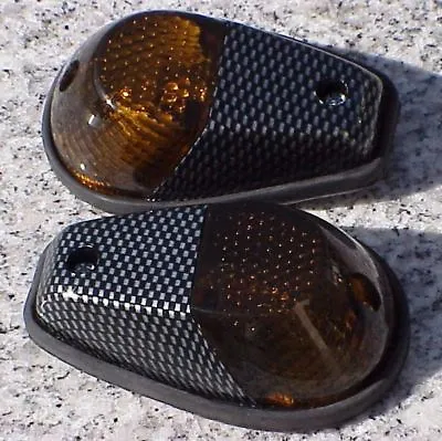 Yamaha FZR600 YZF600 FZR YZF 600 R6 R1 CARBON/SMOKE Flush Mount Turn Signals • $16.95