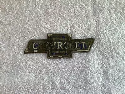 Used Vintage 1929 1930 1931 OEM Chevrolet Bowtie Hood Radiator Badge Emblem • $55