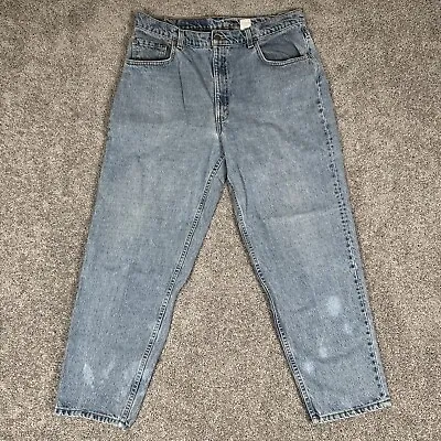 Levis 560 Jeans Men's 38x30 Loose Fit Tapered Distressed Vtg Made In USA • $34.88