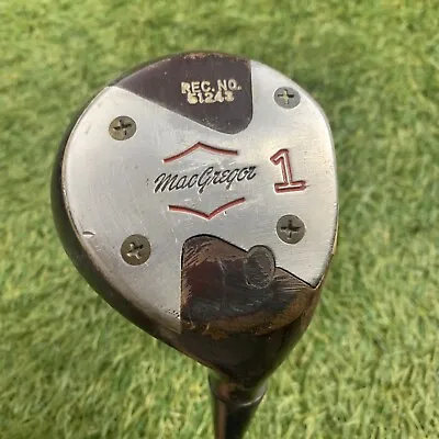 Vtg MacGregor Rec 51243 Driver Frank Stranahan Persimmon Steel Right Hand 43  • $25