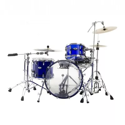 Pearl Crystal Beat 4-piece Kit- Blue Sapphire Zildjian A Custom Cymbals 830 Hard • $4844.13