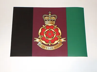 The Queen's Lancashire Regiment  7x5 Inch Crest Sticker • £2.50