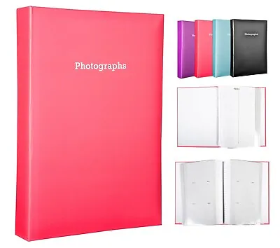 £11.95 • Buy Large Pink Memo Slip In Photo Album Holds 300 6 X 4 Photos (10x15cm)