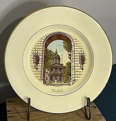 Vintage Royal Winton Concord N.H. State Capitol Landmark Porcelain Plate England • $15