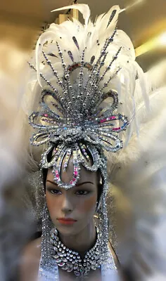 Da NeeNa H916 The Twinkle Flower Angel Burlesque Vegas Showgirl Dance Headdress • $381.09