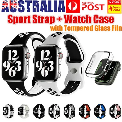 $6.99 • Buy For Apple Watch Nike Sport Strap Band Series 7 6 5 4 3 SE | 38 40 41 42 44 45mm