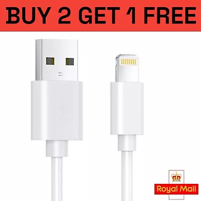 Heavy Duty White Long USB Fast Charger Cable Lead For IPhone 14 13 12 11 X 7 8 • £2.10