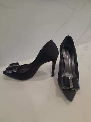 Black Salvatore Ferragamo Zeri X5 Size6.5 10.5cmHeel • $499