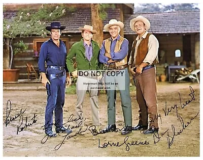 11X14 PUBLICITY PHOTO CAST OF TV SHOW  BONANZA  W/ *REPRINT* AUTOGRAPHS (FB-511) • $14.98