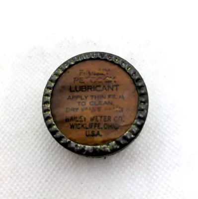 Petcock Lubricant Bailey Meter CoWicklife Ohio Vintage Ointment Medicine Tin • $4
