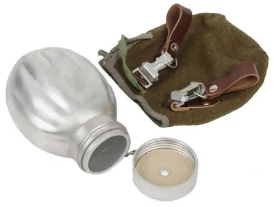 Old Polish Poland Vintage Canteen Flask + Wool Pouch Army Model Ww2 - Military • $19.49