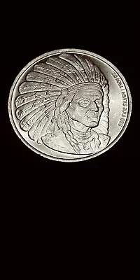 1992 Enviromint Indian Chief 1 Oz .999 Fine Silver Round Vintage • $45.99