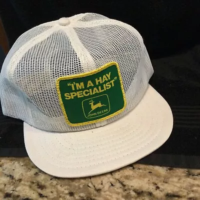 Vintage John Deere “I’m A Hay Specialist” - Old Logo Cap - VG Condition • $20.50