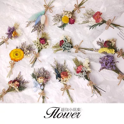 5pcs Dollhouse Flowers Bouquet Immortal Flower Plant Miniature Decoration • $8.99