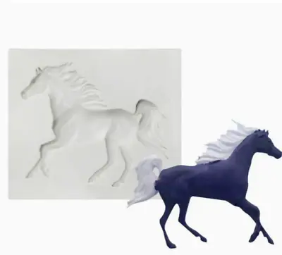 Horse Silicone Fondant Mould | Horse Sugar Craft Mould | Icing Mould | Cake Deco • £2.95