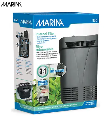 Fluval Marina I160 Interal Aquarium Filter Cold Tropical Fish Tank Filter 160l • £25.99