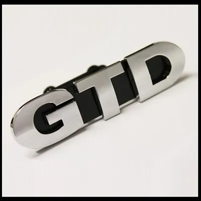 £12.45 • Buy Chrome GTD Front Grill Badge Emblem For VW Golf MK6 MK7 MK7.5 MK8  6 7 8 GT TDI