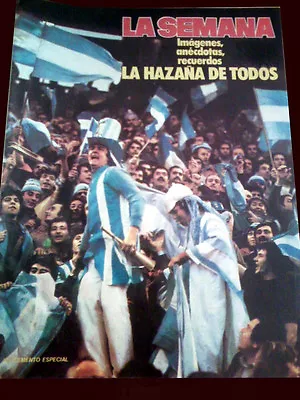 FIFA WORLD CUP 1978 Original La Semana Magazine Supplement - Argentina CHAMPION  • $53.99