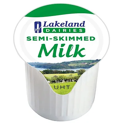 60 X Lakeland UHT Semi Skimmed  Milk Portion Pots Jiggers   • £5.99