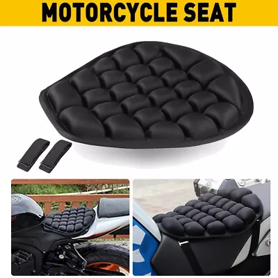 Motorcycle Gel Seat Cushion Cover Comfort Pillow Pad Pressure Relief Universal • $16.98