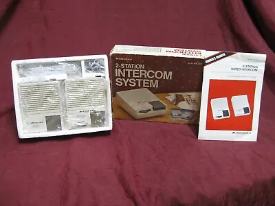 NOS VINTAGE Archer 2-Station WIRED Intercom System Radio Shack 43-222  Orig Box • $44.99