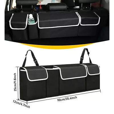 4 Pockets Car Trunk Organizer Oxford Interior Accessories Back Seat Storage Bag • $14.33