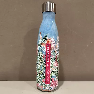 Ltd Ed Starbucks Lilly Pulitzer S'well Sirens Calling Mermaid Water Bottle 17oz • £19.27