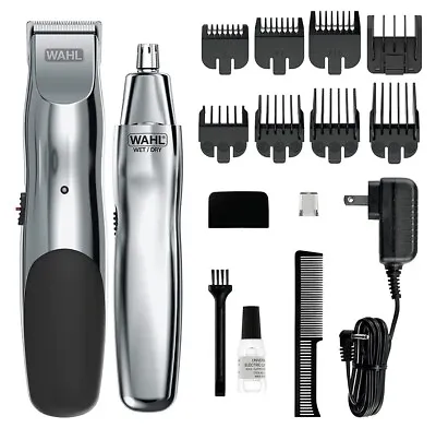 WAHL Groomsman Rechargeable Beard Trimmer Kit For Mustaches/Nose Hair/Wet/Dry… • $28.85