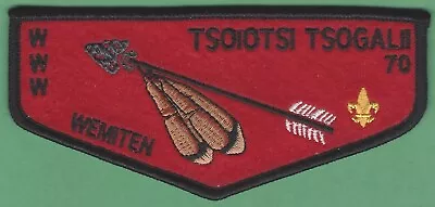 Tsoiotsi Tsogalii Lodge 70 Wemitten Boy Scout Oa Flap Patch F1 • $16