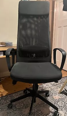 Ikea Markus Office / Desk Chair Dark Grey  • £40