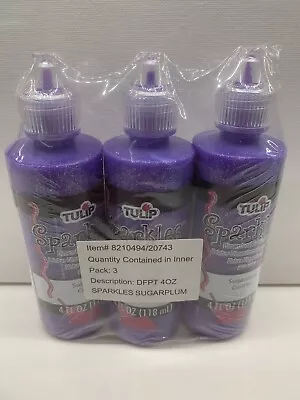Tulip Sparkles 3D Fabric Paint - Sugarplum X 3 Bottles • £12