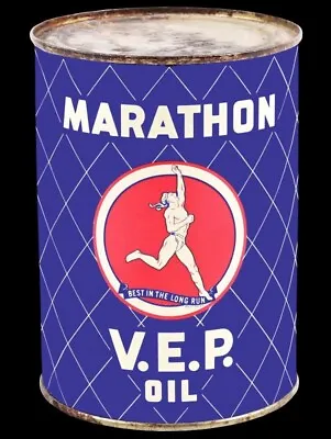 Marathon V.E.P. Motor Oil Findlay OhiO NEW METAL SIGN: 9 X 12  - Free Ship. • $19.88