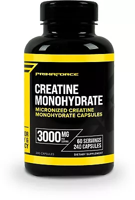 Primaforce Creatine Monohydrate Capsules - 240 Capsules 3000mg Per Serving • $16.53