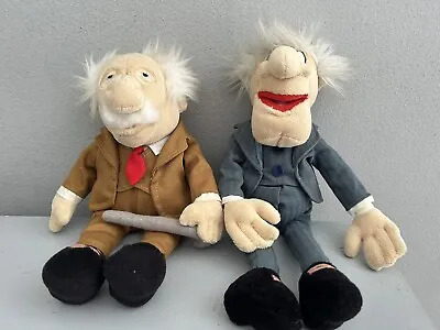 DISNEY MUPPETS 9  STATLER & WALDORF PLUSH SOFT TOYS Very Rare • £64.99